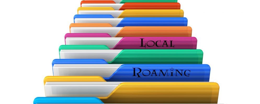 AppData漫游和本地漫游之间有什么区别？