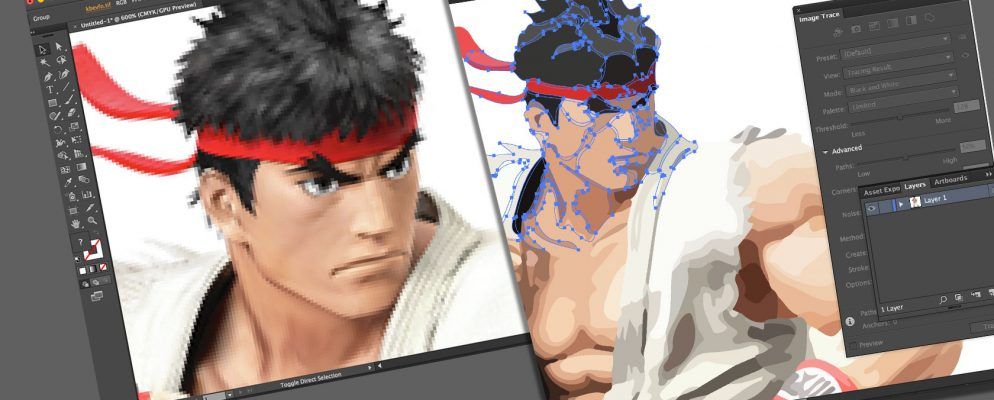 如何在Adobe Illustrator中矢量化图像