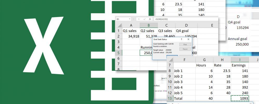 如何使用Excel的目标搜索和求解器来求解未知变量