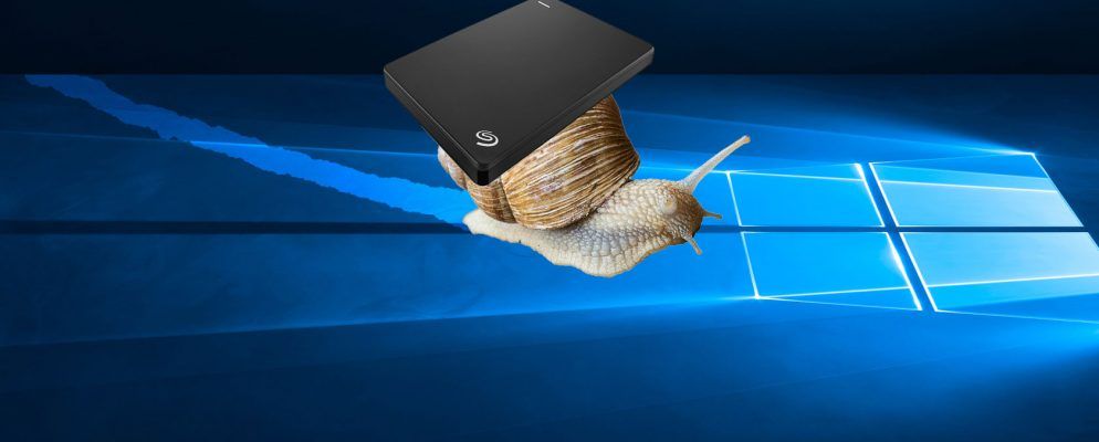 如何在Windows 10中修复缓慢的外部硬盘驱动器