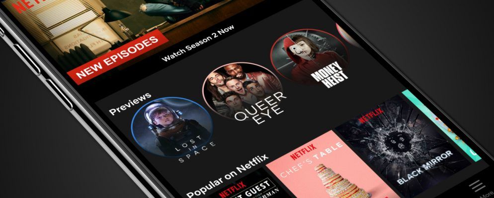 Netflix在手机上发布短片预览