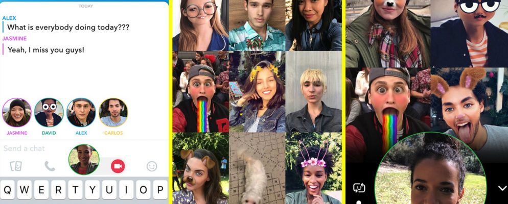 Snapchat添加群组视频聊天和语音通话
