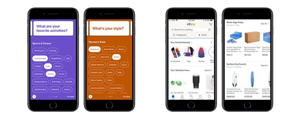 eBay利用您的兴趣帮助您在线购物