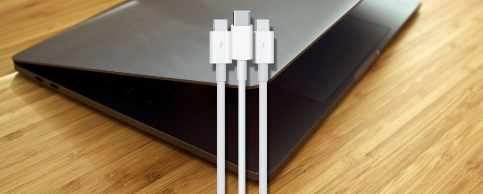 了解MacBook上的USB-C和Thunderbolt电缆和端口