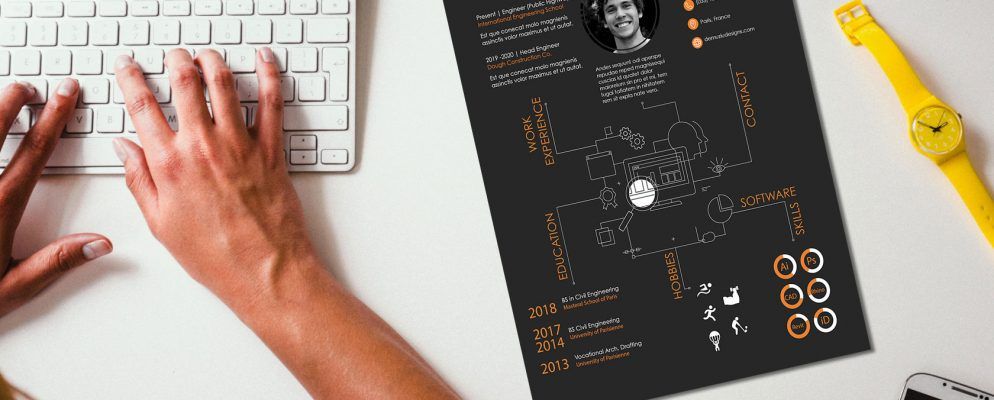 查找完美的InDesign简历模板来展示您的技能