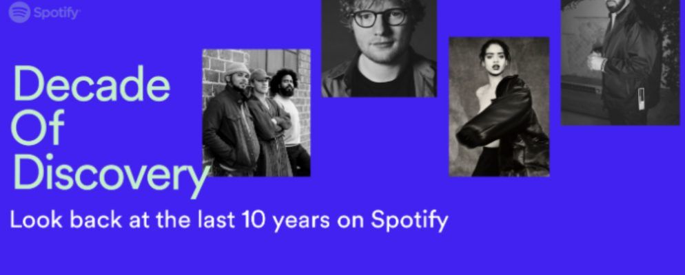 Spotify回顾了十年的音乐