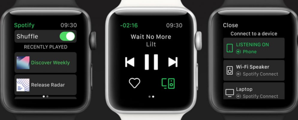 Spotify推出Apple Watch应用