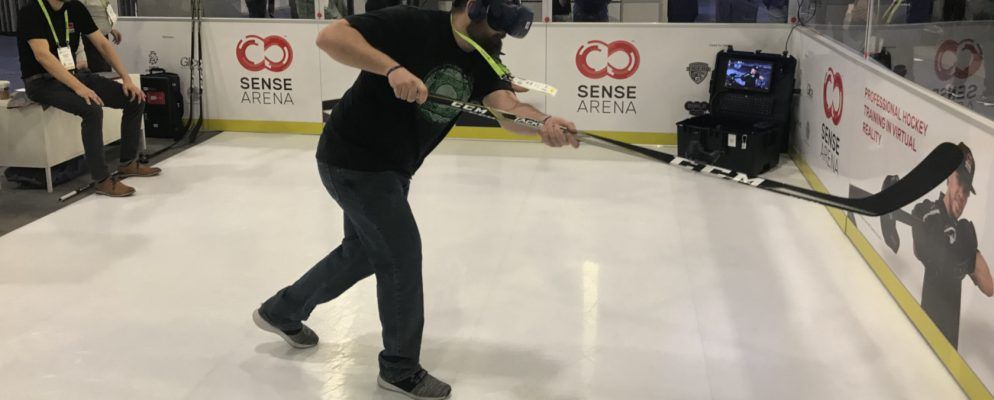 Sense Arena是虚拟现实曲棍球教练,会让您大吃一惊