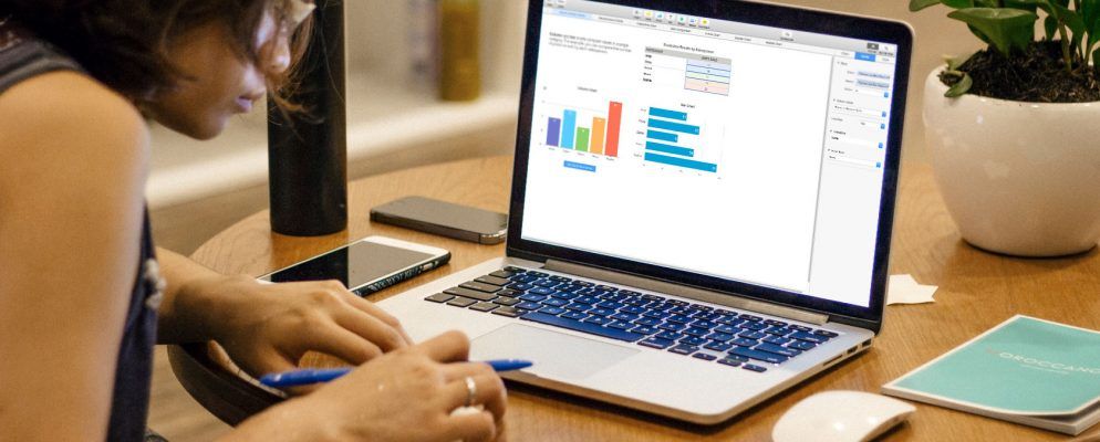 如何在Mac上使用数字创建交互式图表