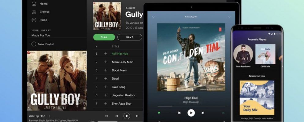 Spotify现在在印度可用