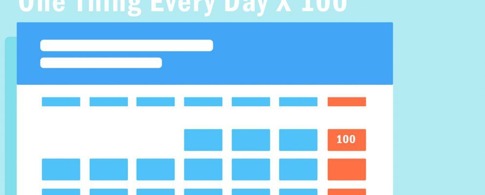 未能实现大目标?这100天的项目可能再次激发您的兴趣