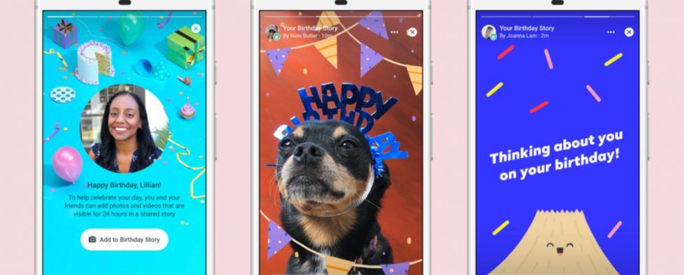 Facebook推出说生日快乐的新方法