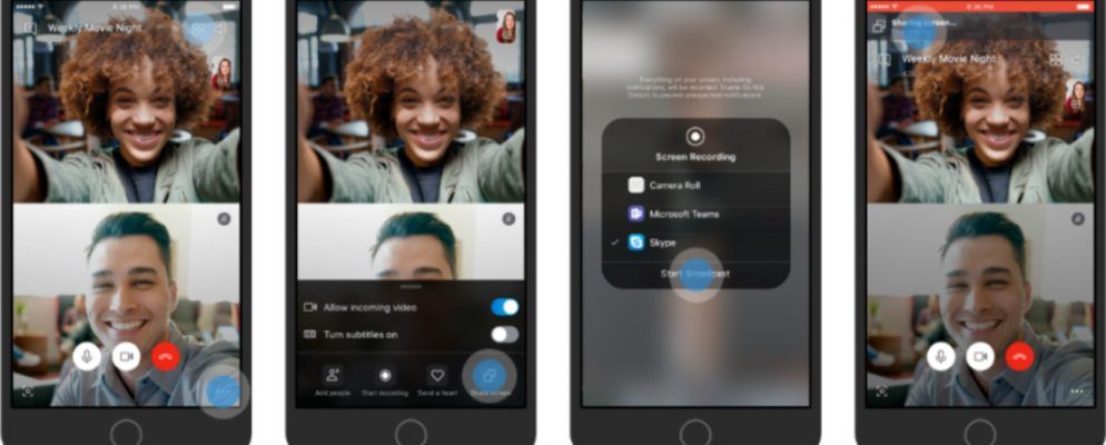Skype现在可以让您在移动设备上共享屏幕