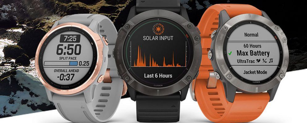 Garmin推出Fenix 6X Pro:具有太阳能充电功能的GPS Smartwatch