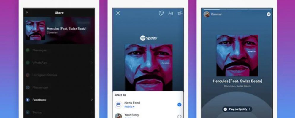 Spotify现在可让您将歌曲分享到Facebook故事