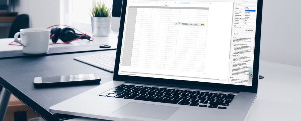 如何在Mac上的数字中使用公式和函数