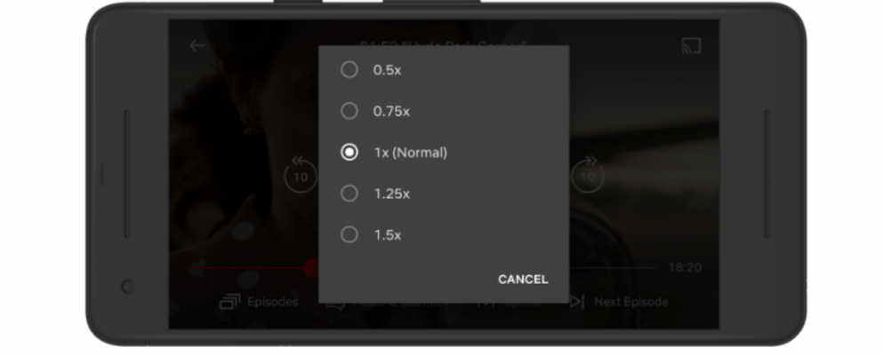 Netflix正在测试可变的播放速度