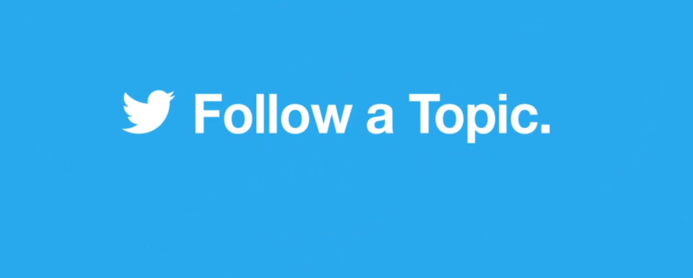 Twitter现在可让您关注“主题”