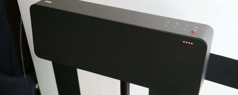 博朗的新型LE扬声器通过标志性设计提供智能功能