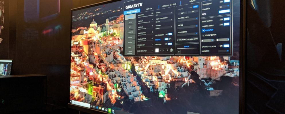 技嘉展示了一系列美观且价格合理的游戏显示器