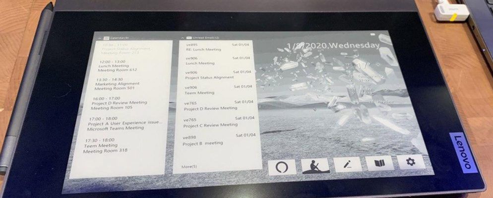 Lenovo ThinkBook Plus：带有外部电子墨水显示屏的笔记本电脑