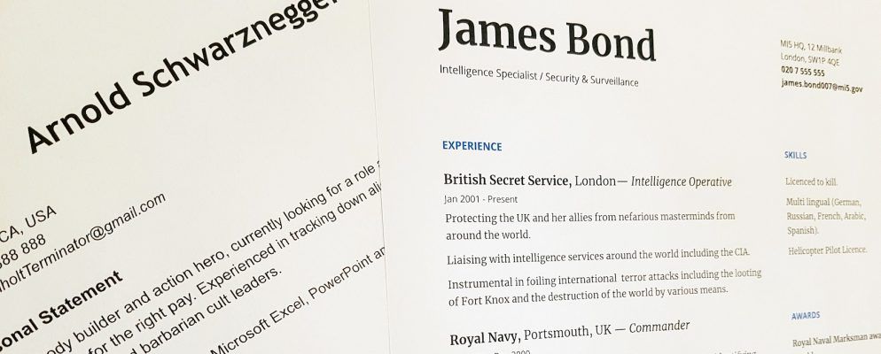 简历简历的基本技巧