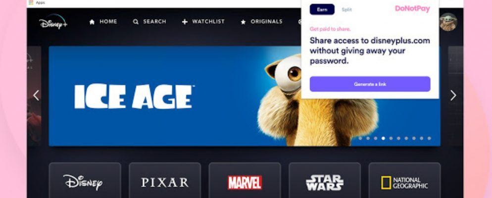 DoNotPay让您无需共享密码即可共享流服务