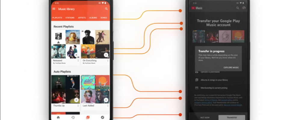 将您的音乐从Google Play音乐转移到YouTube音乐