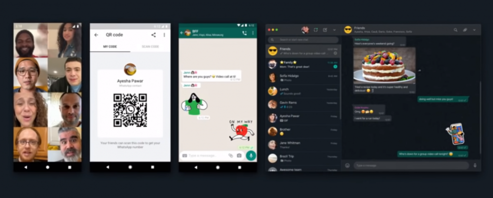 WhatsApp添加QR码和动画贴纸