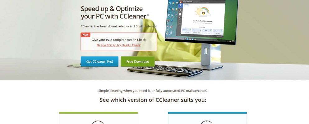 Microsoft将CCleaner标记为“可能不需要的应用程序”