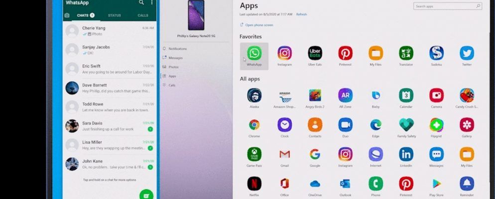 Microsoft的您的手机应用程序现在可以在您的PC上运行Android应用程序