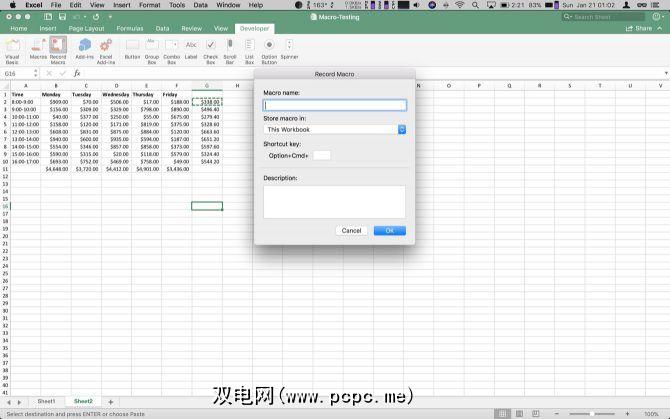 在mac上的excel中使用宏可节省时间并做更多事情 双电网 Pcpc Me