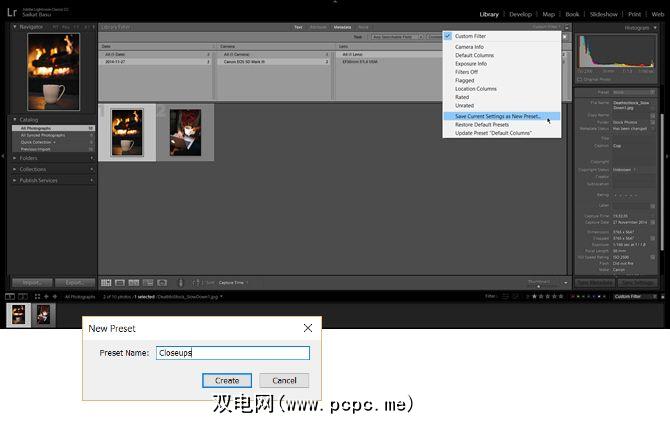 如何在adobe Lightroom Classic Cc中创建搜索预设 双电网 Pcpc Me