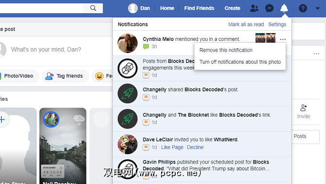 如何删除facebook通知 双电网 Pcpc Me